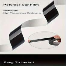 3/5/7/10 CM * 500CM Glossy Black Vinyl Wrap Strip, Self-Adhesive Universal Chrome Black Detailing Tape, Window Trim Film Tape Chrome Blackout Vinyl For Car Interior Hood Roof Pillar