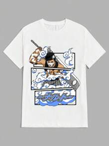 Zabusa T-Shirt Unisex 100% Cotton Streetwear New Release Shipping Various Colors!! - trắng - Xem 2