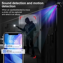 1pc HD 1080P Mini Camera, Portable Small Nanny Cam, Tiny Camera With Night Vision And Motion Detection, Home Security Camera For Indoor Outdoor Pet,Micro Camera With Night Vision, Motion Detection, Rechargeable Battery - Easy To Install And App Control App-Controlled, As Halloween, Christmas Gift