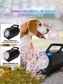Portable Hand-Held Bubble Machine, Automatic One-Key Bubble Maker For Parties, Birthdays (Bubble Fluid & Battery Not Included) - Multicolor - View 2