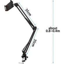 Cell Phone Holder Phone Holder Stand For Bed Desk 360° Flexible Adjustable Long Arm Clamp Bracket Mount Stand For IPad Phone (4.72''-7.09'')