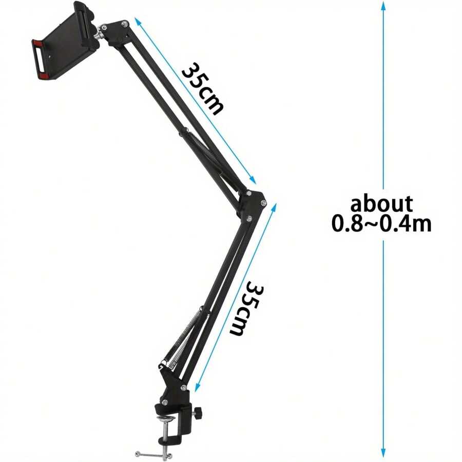 Cell Phone Holder Phone Holder Stand For Bed Desk 360° Flexible Adjustable Long Arm Clamp Bracket Mount Stand For IPad Phone (4.72''-7.09'')