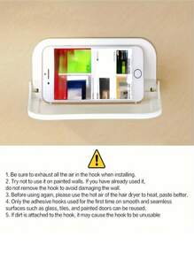 1個可摺疊的塑料浮動牆掛式貯物架,不需要鑽孔,適用於浴室,臥室,毛巾和衣物儲存