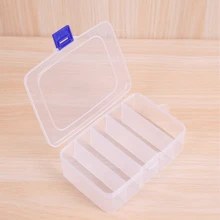 1 pieza Caja de almacenamiento con 5/6/10/15 compartimentos, plato de maquillaje, caja de almacenamiento para herramientas de pelo, caja dividida portátil con botón a presión, caja de almacenamiento de cosméticos de plástico, apta para cosméticos, horquillas, tocados, fiesta de revelación de género, perfecta para cumpleaños, bodas, fiestas, el regalo perfecto para colegas, amigos y familiares, de vuelta a la escuela