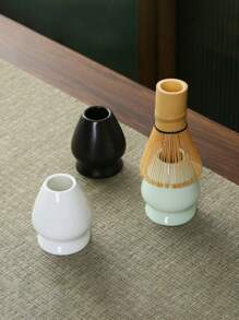 1/2 piezas Soporte para batidor de té Accesorios Matcha Soporte para batidor de té Bandeja para batidor de té Baibenli Herramientas para hacer té Vuelta al colegio