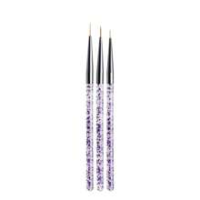 3支/5支装美甲彩绘笔，闪粉美甲刷，水晶美甲雕刻笔，双头美甲笔，亚克力美甲绘图笔，美甲工具，适用于美甲、家居DIY - 彩色 - 查看 11