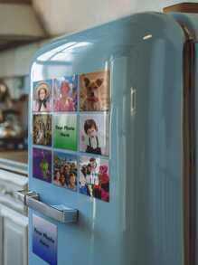 1 张定制照片磁性冰箱贴，可个性化打印任何照片，适合圣诞节、万圣节、生日、情侣周年纪念日和婚礼等各种节日。非常适合家居装饰、办公室、汽车内饰、厨房、橱柜磁铁、冰箱磁铁和旅行礼物。 - 彩色 - 查看 3