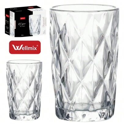 Jogo de Copo de Vidro Diamante Diamond Collection c/ 2 pçs 370ml