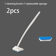 1/2/3 chiếc, Cọ bọt biển nhà tắm, Cọ bồn tắm, Cọ sàn gạch ốp tường gia dụng, Cọ vệ sinh cửa sổ và cửa kính cán dài - Nhiều màu - Xem 13