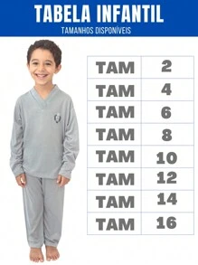 Combo 2 Long Pajamas For Boys And Children With Long Sleeves And Pants - 藍色 - 查看 2