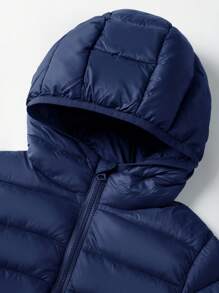 SOLOCOTE 男童轻便连帽拉链加厚外套，适合圣诞派对、冬季休闲外出