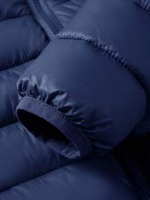 SOLOCOTE 男童轻便连帽拉链加厚外套，适合圣诞派对、冬季休闲外出