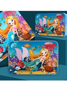 100 Pieces Iron Box Wooden Jigsaw Puzzle Puzzle Children's Puzzle Baby, Cartoon Wooden Early Education Toy, Christmas Gift/ - Multicolor - View 19