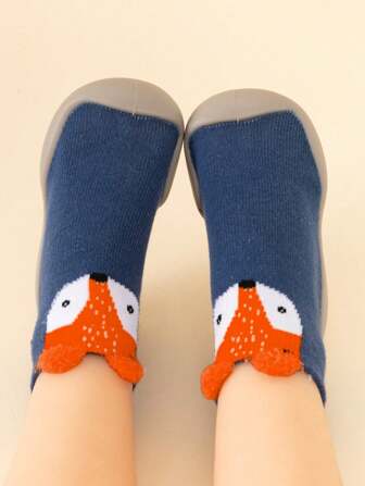 1pair Soft Bottom Infant Toddler Shoes Socks, New Style Unisex Anti-Slip Floor Socks
