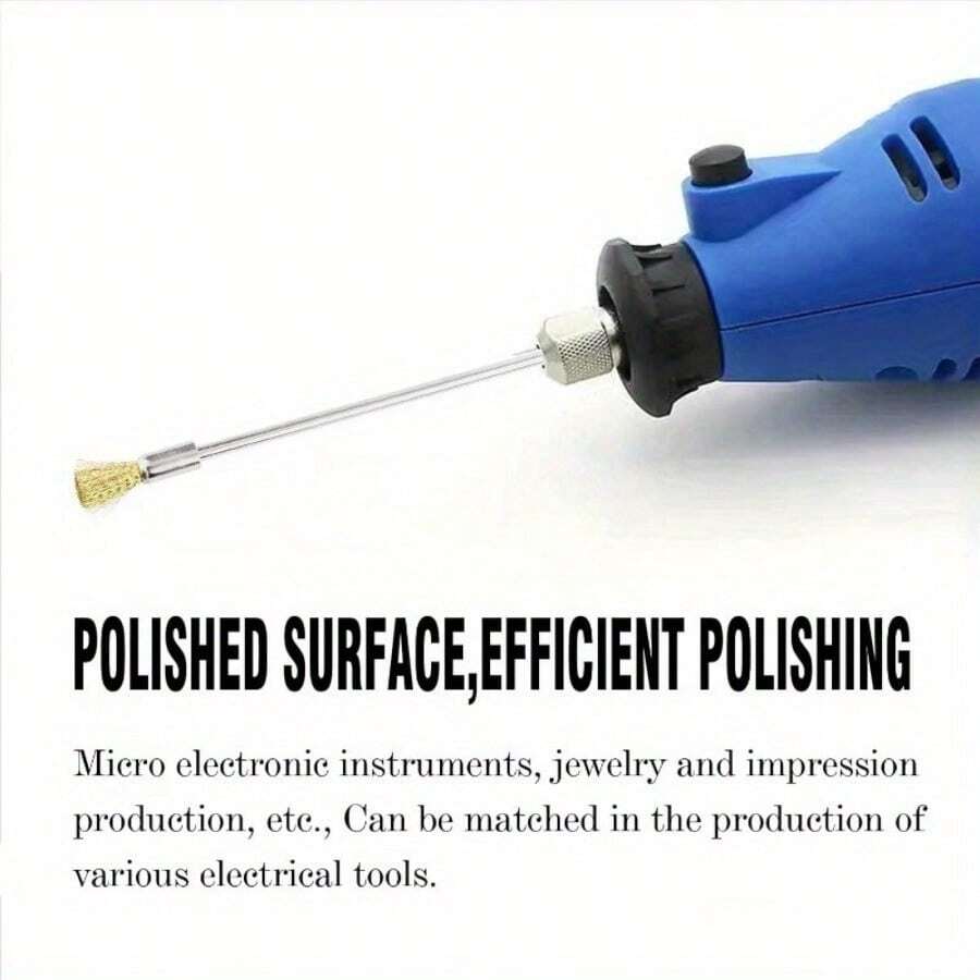 36 Piece Set Of Copper Wire Brush TShaped Polishing Brush Metal Rust