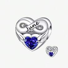 12-Month/Birthstone Series Plated Silver Beads Perfect For Diy Bracelet/Necklace Women's Jewelry Making - Love - View 10