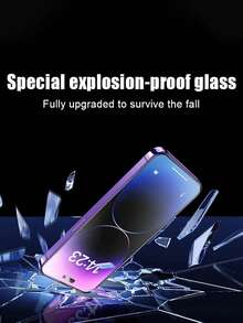 2 件隐私钢化玻璃屏幕保护膜适用于 iPhone/三星 Galaxy//Redmi//荣耀手机型号 12 - 16、Poco X6、M6 等 - 防窺膜 - 查看 4