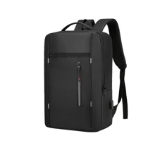 Mochila Para Laptop De 15.6 Pulgadas, Mochila De Viaje Para Laptop, Con Puerto Carga Usb, Ideal Para Negocios, Mejor Moc - Negro - Ver 2