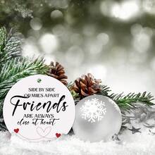 1 đồ trang trí Giáng sinh bằng Acrylic, Đồ trang trí cây thông Noel cho bạn bè, Đồ trang trí treo tình bạn, Quà tặng cho mối quan hệ xa cho bạn thân, Đồ trang trí Giáng sinh Best Friend Forever, Giáng sinh - Nhiều màu - Xem 5