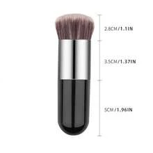 Juego de brochas de maquillaje rosa, blanco, negro: brocha redonda y esponjosa de base, brocha de rubor, brocha de iluminador, brocha de polvos, brocha de polvos portátil, brocha de polvos reutilizable para maquillaje facial, juego de brochas suaves y esponjosas para maquillaje profesional, sombras de ojos y kabuki, herramientas de belleza, regalos de belleza, ideal para principiantes de maquillaje - Multicolor - Ver 5