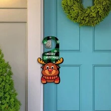 钻石画圣诞门标志吊坠套件用于门装饰，圣诞节 5D 特殊形状钻石水晶钻石艺术挂门按数字套件适合成人工艺品 DIY 礼物 - 彩色 - 查看 7