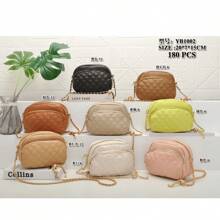Crossbody Shoulder Bags Mini Women's Bag YB1002 - white brown - View 4