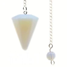 1pc Healing Crystal Pendulum For Divination Opal Pendulums Natural Gem Stone Reiki Crystal Pendant Pendulos - Hypnotic Pendant - View 16