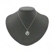 Horseshoe Necklace Boot Bootie Silver Women's Choker Stainless Steel Chain Choker High Quality - 60公分 - 查看 3