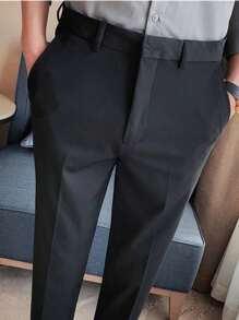 MEN'S Slim Pants 100% Original - 黑色 - 查看 1