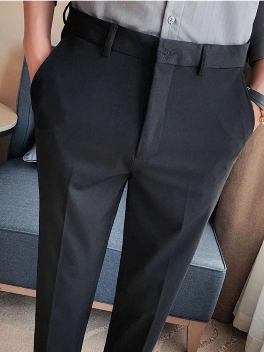 MEN'S Slim Pants 100% Original - 黑色 - 查看 1