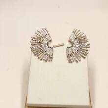 Exaggerated Popular Fan-Shaped Earrings In European And American Style