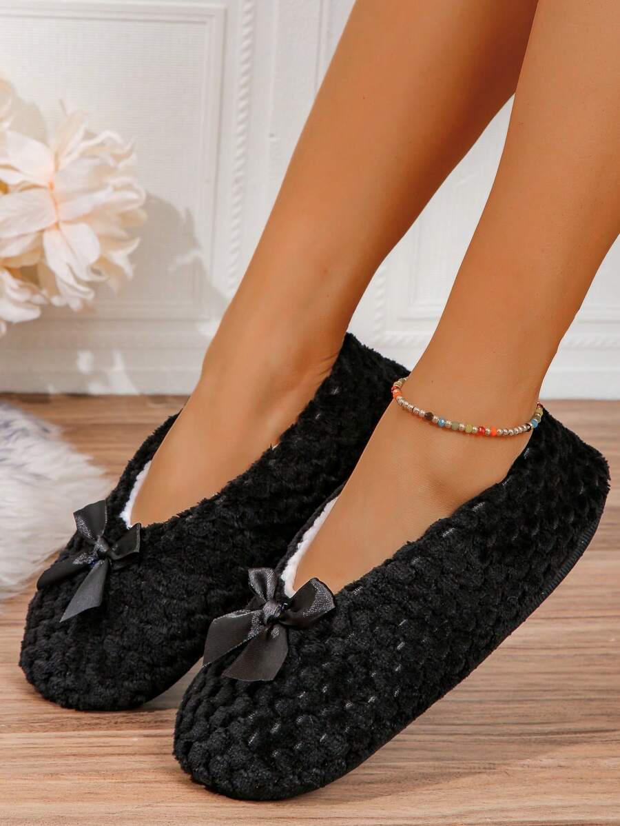 RALSWNAY Sandal Rumah Wanita Lembut & Nyaman, Sandal Rumah Kasual Datar & Bernapas, Sandal Berbulu