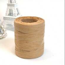 1PC Raffia Yarn Hand Crochet Foldabe Raffia Bag Hat Fashion Ribbon Rope For Handknitting Thread - Multicolor - View 13