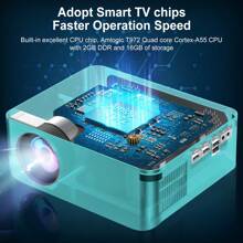 XGODY 4K Projector HD Android 5G WiFi Bluetooth Autofocus Beamer Home Theater USB - White - View 8