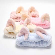 Flexible Coral Fleece Hairband Plain Color For Washing Face Makeup - 1 單位 - 查看 7