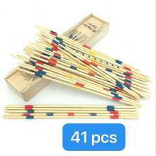 1 Pack/2 Packs Pick Up Sticks,31pcs/41 Pcs Wooden Pick Up Sticks Boxed,Traditional Pickup Toys For Teens,Fun Family Game,Games,Ludo,Board Games
