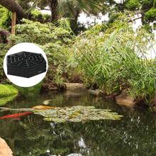 40 Pack Pond Protectors Pond Guard Netting Pond Netting Cover With 120 Pcs Connectors For Leaves Plastic Web Hexagonal Pond Guard Netting Floating On Water Resist Herons Racoons Cats Seabirds - màu đen - Xem 5