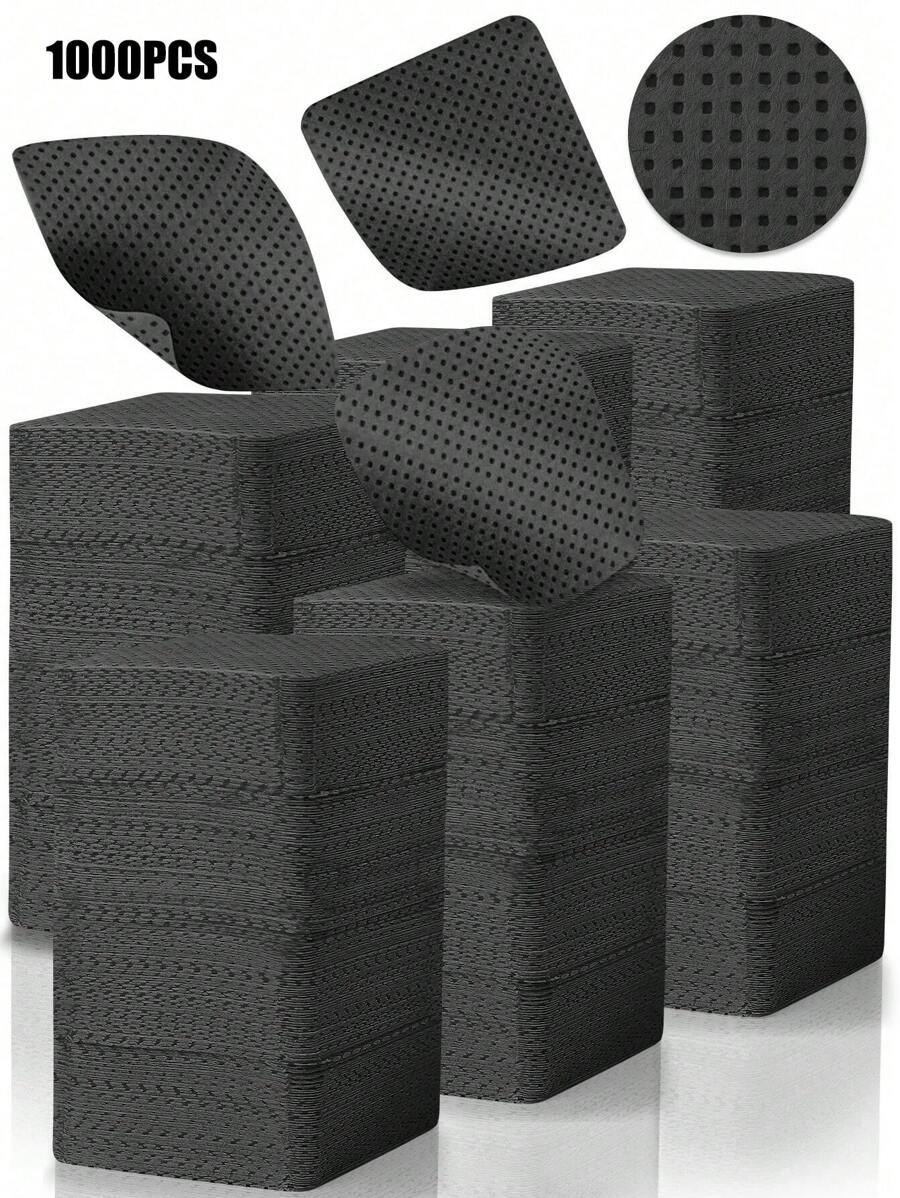 Khăn lau móng không xơ, dụng cụ làm móng, khăn lau tẩy sơn móng tay, khăn lau móng mềm mại siêu thấm hút, thích hợp để tẩy sơn móng tay và nối mi.