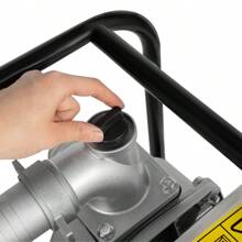 ZhdnBhnos LINSIE 6.5HP 2 Inch Gas Powered Irrigation Water Pump,Portable Water Transfer High Pressure Lightweight Petrol Pump For Agricultural Irrigation,Landscaping Or Gardening 2" Inch 6.5HP Gas Water Semi Trash Pump Gas-Power Water Irrigation Transfer Pump The Best Gift/Present For Family&Friends Happy Christmas - Silver and Black - View 11