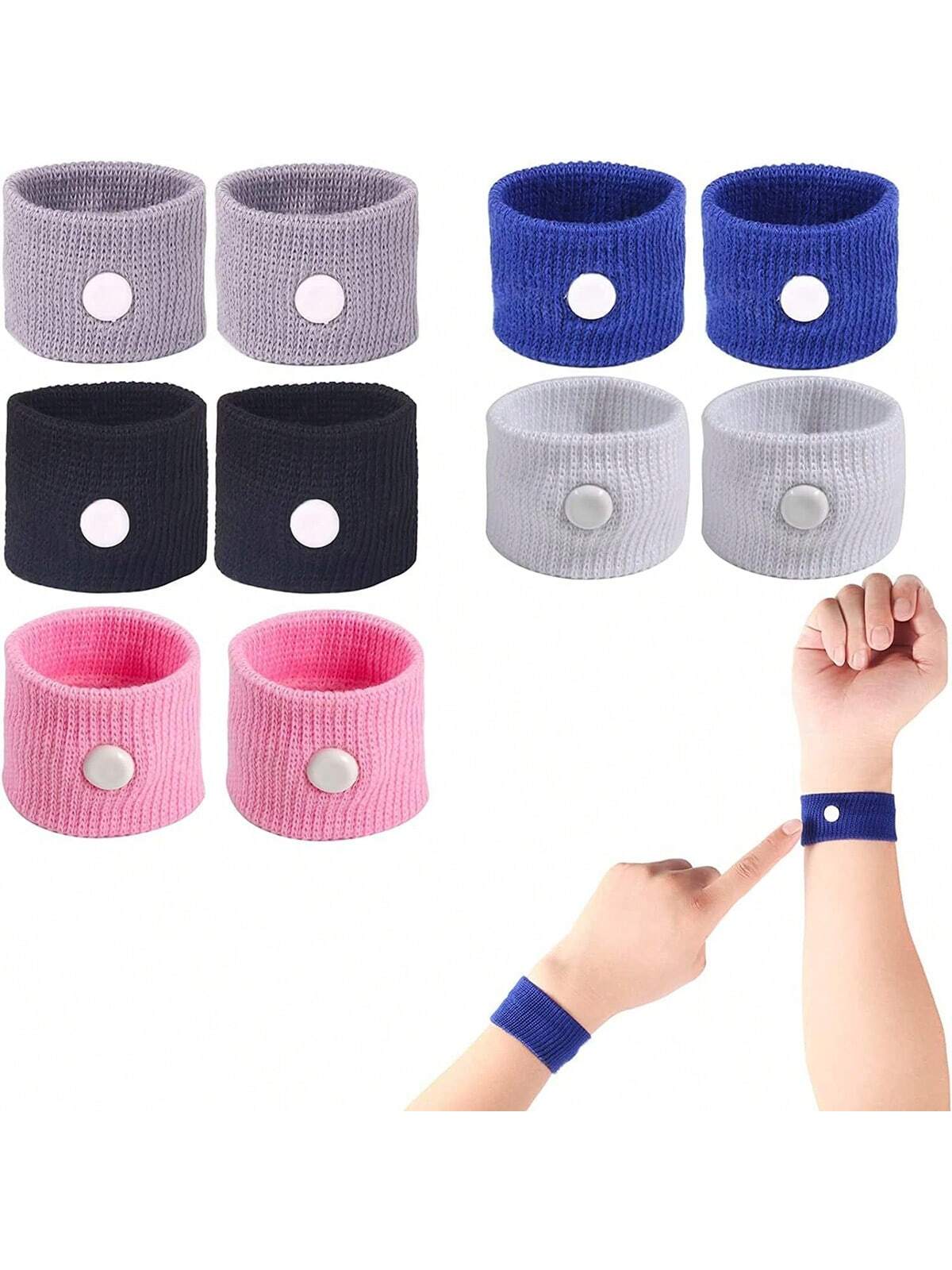 A pair of small tight anti-nausea bracelets for external use, wrist support for sports, suitable for travel
