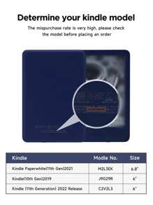 Bows And Strawberries Cream Case Compatible With Kindle,With Auto Wake/Sleep,Comes With Felt Bag - Multicolor - View 7