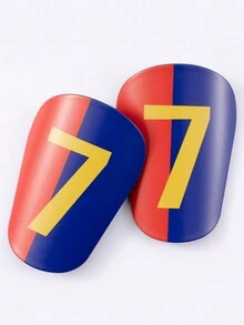 1 Pair Mini Master Football Numeric Pattern Thick Leg Shin Guards Adult Protective Pads - Multicolor - View 9