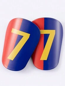 1 Pair Mini Master Football Numeric Pattern Thick Leg Shin Guards Adult Protective Pads - Multicolor - View 5