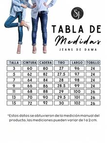 Jeans Entallados Mezclilla  Gruesa Talle Alto Push UP - Azul lavado oscuro - Ver 6