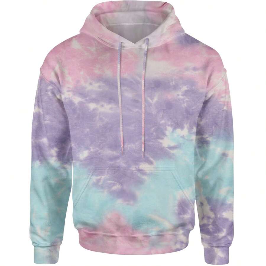 Basics - Pure & Simple Blank Apparel Adult Hoodie Sweatshirt - Cotton candy - View 1
