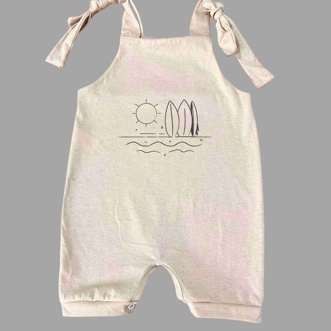 Summer Baby Overalls Short Baby Rompers Toddler Boy Stylish Sun - Khaki - View 1