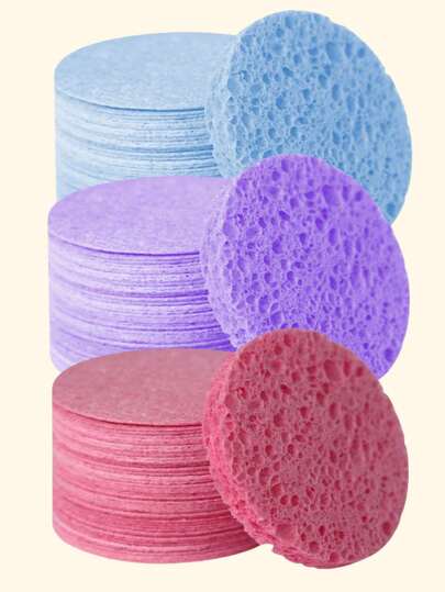 5 piezas/10 piezas/20 piezas/30 piezas Esponjas de fibra de celulosa comprimidas, adecuadas para una exfoliación suave, limpieza y eliminación de maquillaje (conveniente para viajar, reutilizable). Almohadillas de algodón de limpieza comprimidas adecuadas para la limpieza diaria, también se pueden regalar como regalos para niñas.