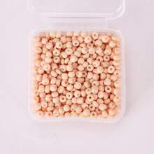 1 盒玻璃纯色种子珠 3 毫米约 800 颗多色烤漆串珠材料 DIY 手链项链耳环配件