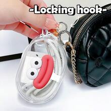 1pc Portable Mini Colorful Transparent Zipper Storage Pouch, Cute Cartoon Pattern Design, Multi-Functional Jewelry Organizer Bag For Earphones, Cables, Lipsticks, Keychains, Rings, Small Accessories, Travel Accessory Travel Essentials Holiday Essentials Bag,Room Decor, Bags,Makeup Bag,Vanity,Travel,Make Up Bag,Travel Essentials,Organizer,Storage,Travel Essential,Makeup Organizer,Makeup Bags,Make Up Organizer,Organiser,Toiletry Bag,Desk Organiser,Cosmetic Bag,Makeup Pouch,Make Up Organize,Vanity Accessories,Make Up Pouch,Make Up Bags