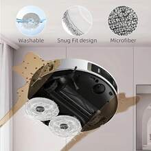 Bộ phụ kiện 19 món cho Dreame L20 Ultra, Máy hút bụi robot hoàn chỉnh L20 Ultra, 1 chổi chính, 4 bộ lọc HEPA, 4 túi đựng bụi, 4 khăn lau, 6 chổi phụ, Bộ phụ tùng thay thế - 19 chiếc - Xem 7